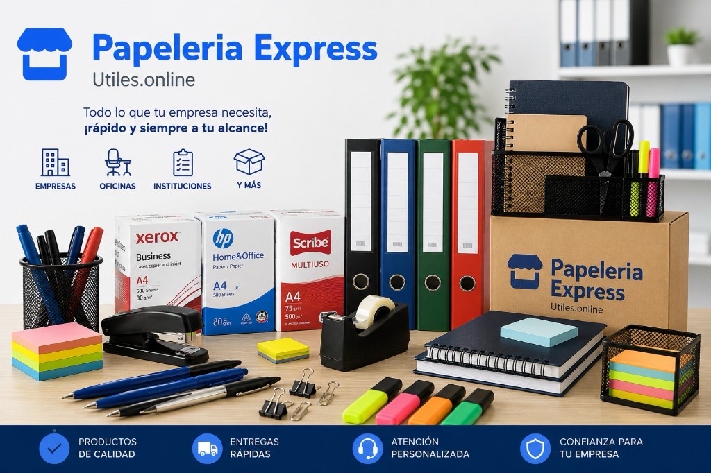 Abastece tu oficina, escuela o negocio con los mejores precios. Cotización inmediata, factura electrónica y entrega a domicilio en CDMX.